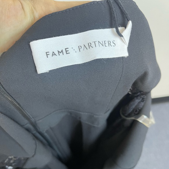 Fame and Partners black Lace Jumpsuit NWT Z23 - Picture 9 of 9